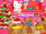 Hello Kitty Christmas Room Clean Up