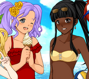 Anime summer dress up game