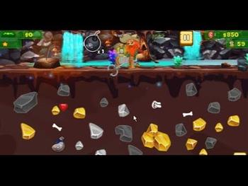 Gold miner jack 2 mouse skill game level1 and level2 complete score 2505 
