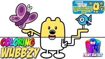 Wow! Wow! Wubbzy! Coloring Pages - Nickelodeon Nick Jr. Coloring Book for Kids to Learn Colors 