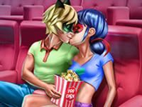 Dotted Girl Cinema Flirting