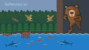 Salmonz.io All Stages (New .io Game) 