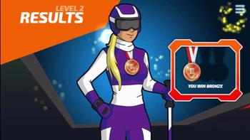 Ski Slalom 3D Walkthrough Online Game | Permainan Anak Ski Slalom 3D Games Video Cartoon For Kids 