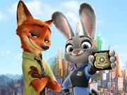 Nick and Judy Searching for Clues