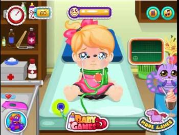 Baby Alice Sick Day online game 