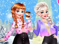 Frozen Sisters Winter Escape