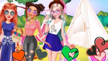 Join Cutest Princesses Summer Glamping Trip Movie Play Best Dress Up Makoever Video 