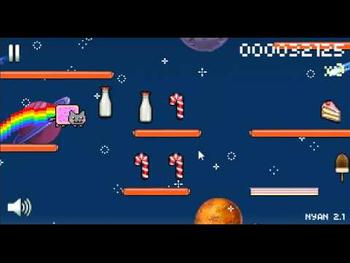 Nyan Cat: Lost in Space Game Play [FLASH GAME] 