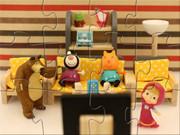 Cartoon Night At Masha And The Bear House