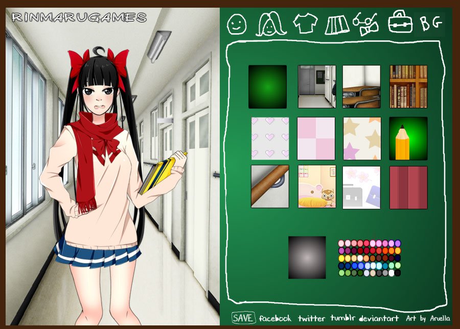 Anime School Girl Dress Up Game Game Play Anime School Girl