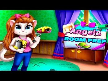 Angela Room Prep new fun Talking friends games 2016 Decoration baby girl games for kids 