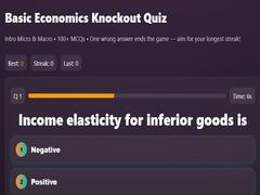 Basic Economics Multiple choice