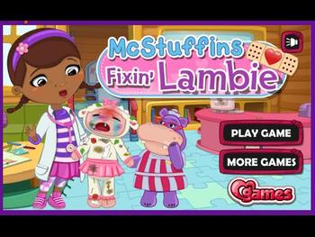 Doc McStuffins Games Online - Doc McStuffins Fixing Lambie Game 