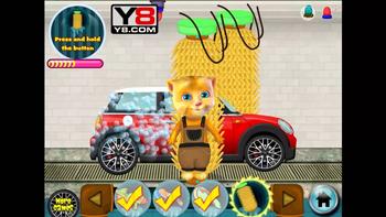 [ Kid Baby channel ] GINGER CAR WASH GAME 