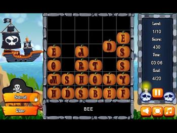 Game Halloween Words 