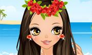 Cute Hawaiian Girl Dress Up