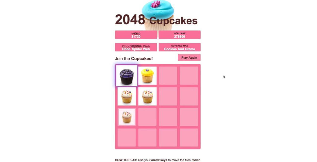 Play 2048 Cupcakes Game - ⚡ RapidWebApp