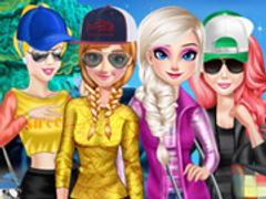 Princesses Camping In Holiday