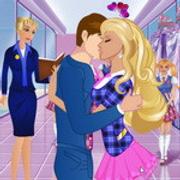 ken and barbie kissing