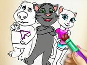 Tom And Angela Coloring Book