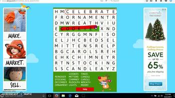 christmas word search 