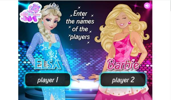 elsa vs barbie fashion contest 2 game kid game