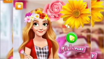 PRINCESS FLOWER CROWN - MAKEOVER VIDEO, GAME VIDEO FOR GIRLS AND KIDS 