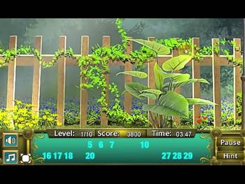 Game Garden Secrets - Hidden Numbers 