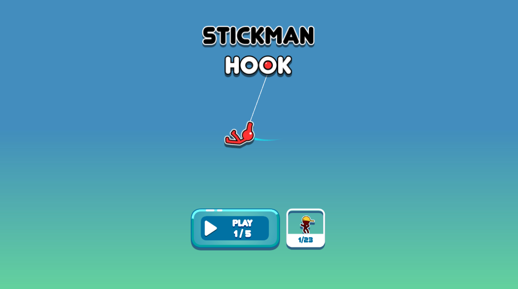 Stickman Hook - Walkthrough Gameplay Part 1 Discover Stickman Hook