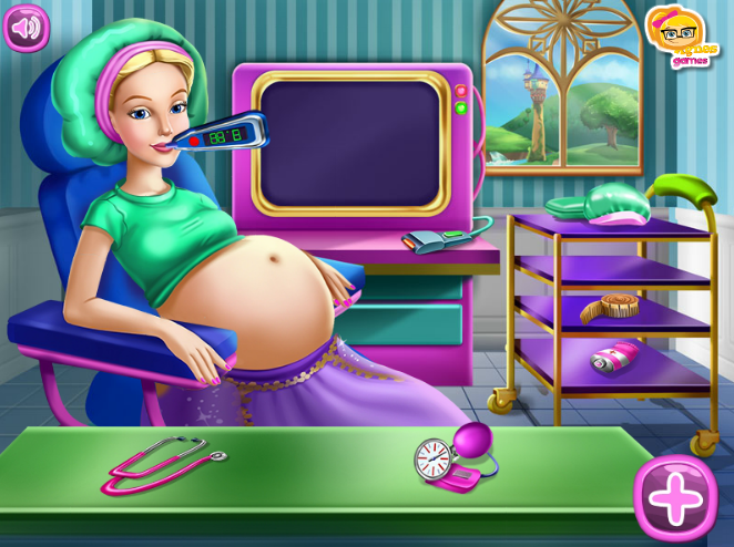 barbie pregnant check up games