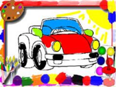 Cartoon Cars Coloring Book