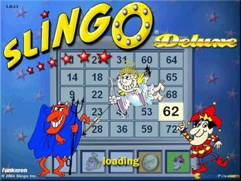 Slingo gameplay (PC Game, 1998) 