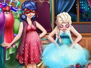 Ladybug and Elsa Pregnant Wardrobe