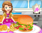 Sofia Cooking Hamburger