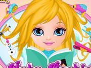 Baby Barbie Frozen Hair Salon