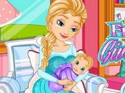 Frozen Elsa Gives Birth