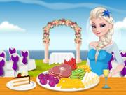 Elsa Bride cooking Wedding Dish