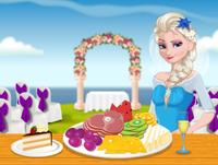 Elsa Bride cooking Wedding Dish