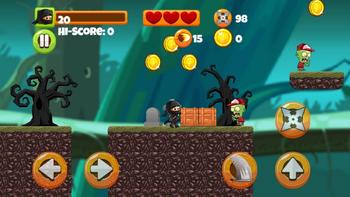 Ninja Kid vs Zombies - Gameplay Walkthrough 