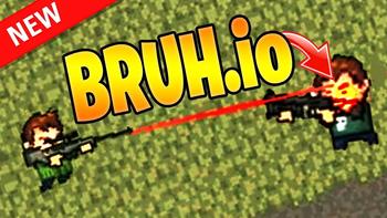 EPIC LASER SHOT in Bruh.io *New .io Game* 