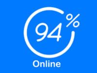 94% Online