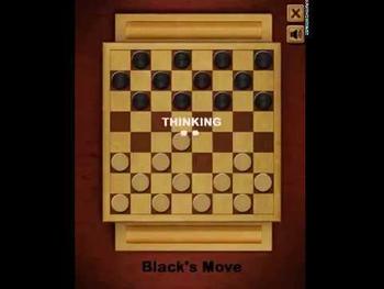 Playing checkers against the computer! 