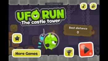 UFO Run The Castle Tower Gameplay 