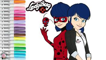 Miraculous: Ladybug & Cat Noir - Coloring book — play online for