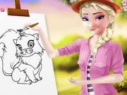 Elsa Drawing Teacher