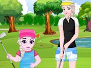 Elsa And Daughter Golf Fashion