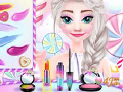 Barbie And Elsa In Candyland