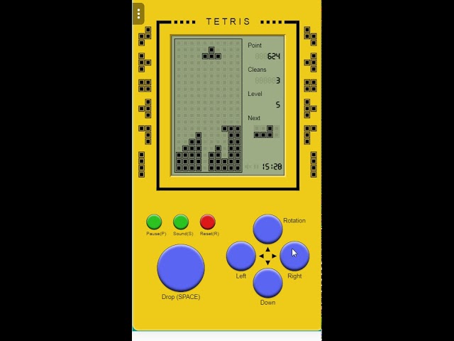 old tetris game