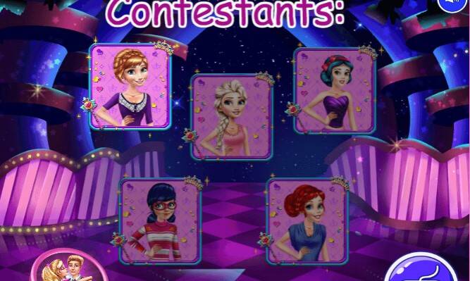 Barbie dress up online competition games