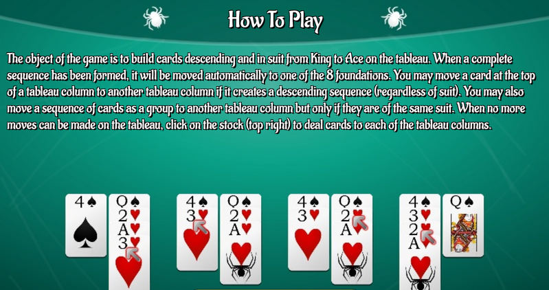 2 Suits Spider Solitaire - Play 2 Suits Spider Solitaire on Jopi